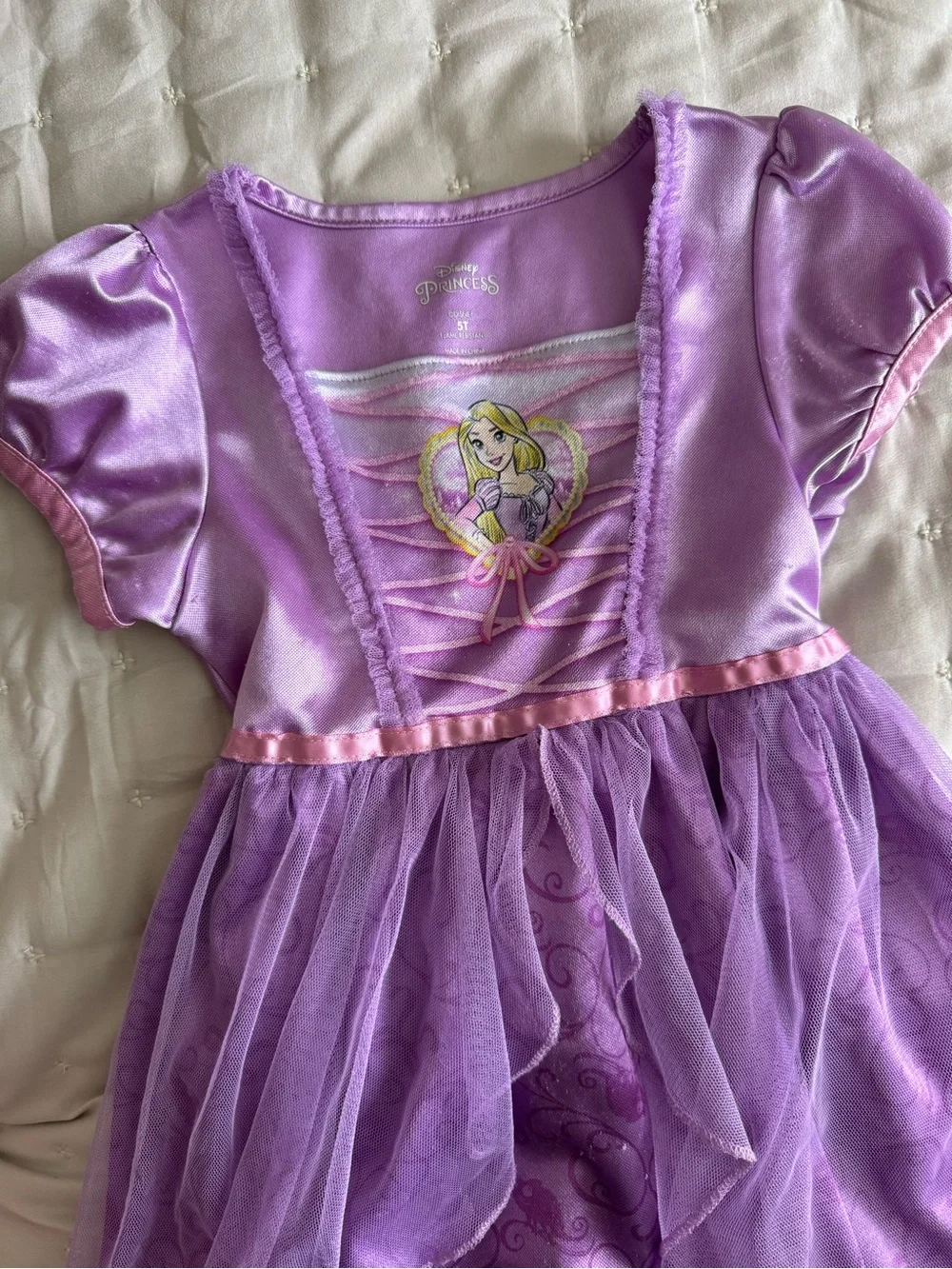 Disney Princess Rapunzel Dress Size 5T Dress Up Costume Purple